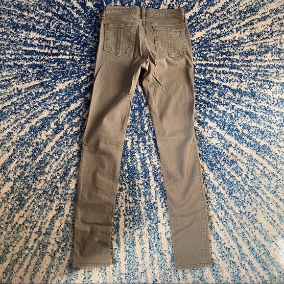 rag & bone olive green skinny jeans - Picture 2 of 4